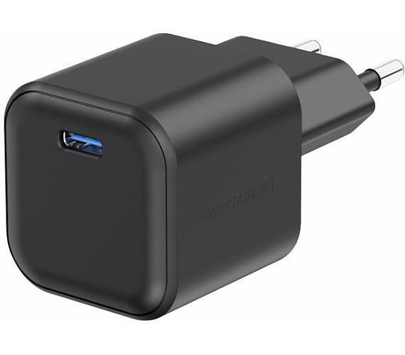 Síťový adaptér Swissten GaN 1x USB-C 20W POWER DELIVERY, černý